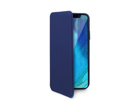 Funda Folio para iPhone XS Max CELLY Piel Sintética Azul