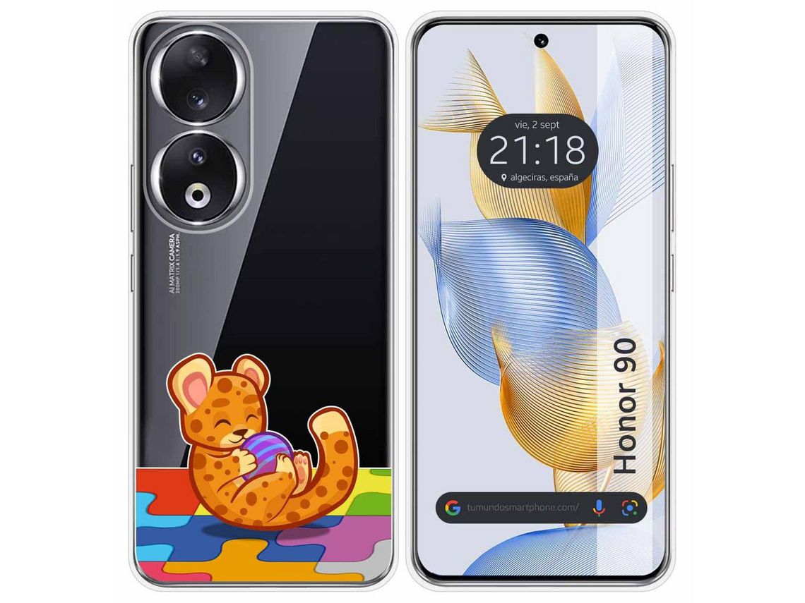 Funda para Honor 90 5G TUMUNDOSMARTPHONE de Silicona con Diseño-Multicolor