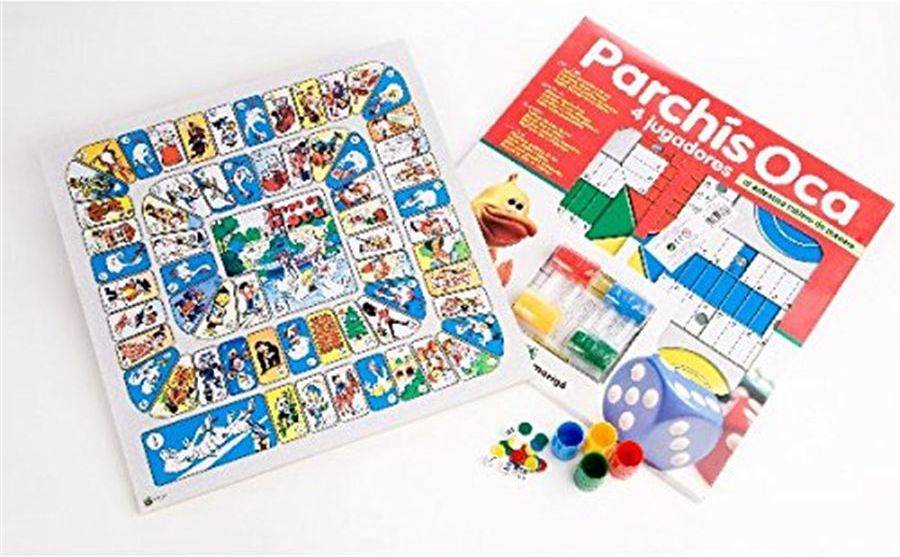 Juego de Mesa FALOMIR Parchis Oca De 40cm: Con Fichas