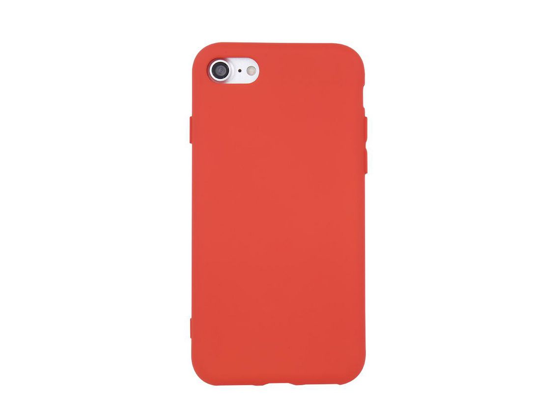 GENERICO Carcasa Funda Para iPhone 15 Pro Max Silicona Color Rojo
