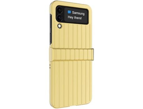 Funda para Samsung Galaxy Z Flip 4 5G IMAK Piel Sintética Dorado