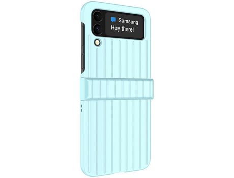 Funda para Samsung Galaxy Z Flip 4 5G IMAK Piel Sintética Azul