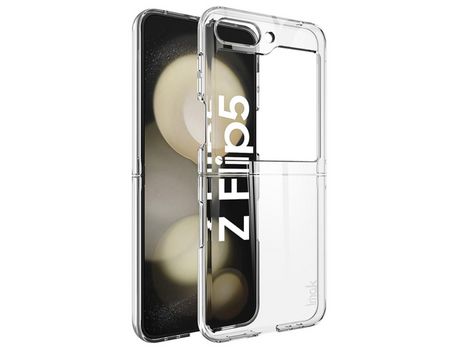 Funda para Samsung Galaxy Z Flip 5 5G IMAK Piel Sintética Transparente