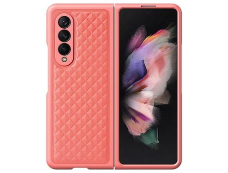 Funda para Samsung Galaxy Z Fold 3 5G DUX DUCIS Piel Sintética Rosa