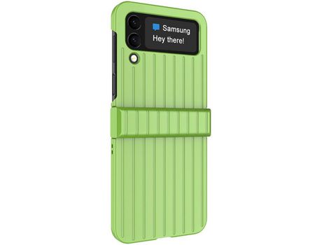 Funda para Samsung Galaxy Z Flip 4 5G IMAK Piel Sintética Verde