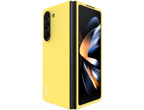 Funda para Samsung Galaxy Z Fold 5 5G IMAK Piel Sintética Amarillo