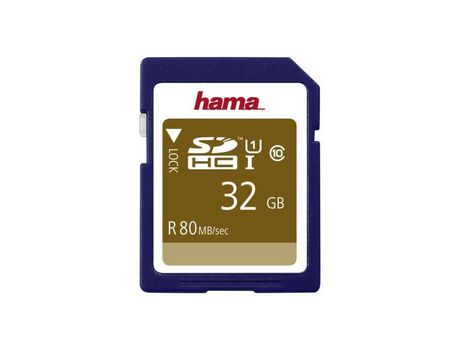 Tarjeta Memória Flash HAMA 32 Gb Uhs Clase 1 Clase 10 Sdhc Uhs-I