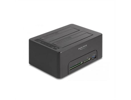 Dock Station Dual DELOCK 64183 Negro SATA USB 3.2