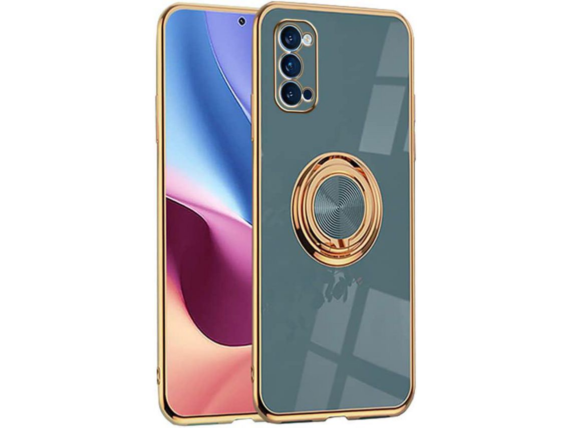 Funda para Oppo Reno4 / Reno 4 5G HONGWE. Textura Suave Dorado