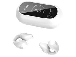 Auriculares Abiertos Clip Conducción Ósea La Oreja Inalámbricos BISBISOUS Bluetooth Blanco