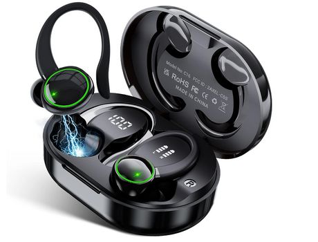 Auriculares Inalámbricos Clip La Oreja Horas Reproducción BISBISOUS  Bluetooth Negro