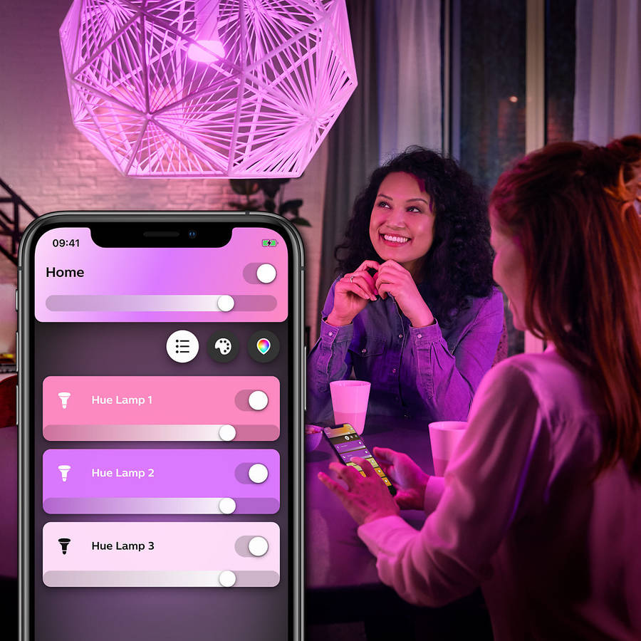 Lámpara Inteligente PHILIPS HUE (E27 - Blanco y color)