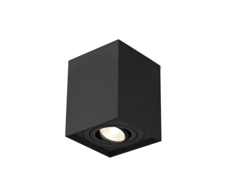 GAMA-8010E Carré GU10 35W Luz de techo negro BRAYTRON