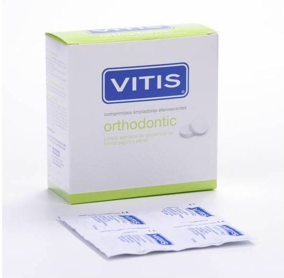 Limpiador Bucal VITIS Orthodontic Effervescent Cleaning Tablets 32 Unidades