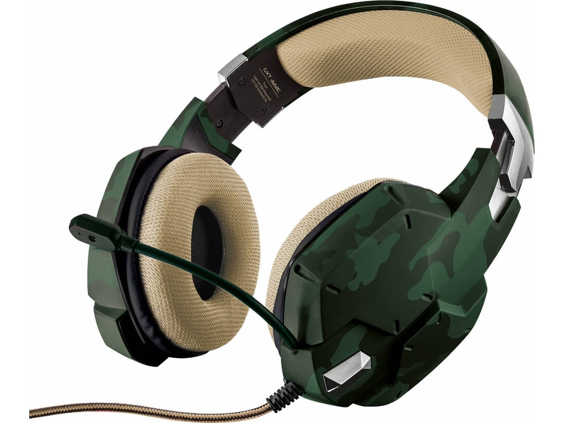 Auriculares Gaming Con Cable TRUST Gxt 322c (Over Ear - Multiplataforma - Verde)