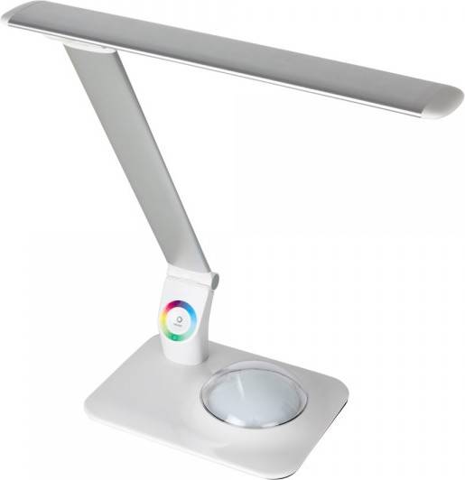 Flexo 12w Gancedo plata 44777x337x218 1200lm 3 intensidades contiene usb de mesa fabrilamp blanco led 12