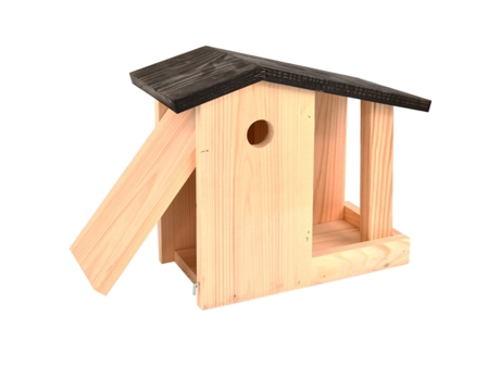 Casota de Pájaros ESSCHERT DESIGN (Madera - Negro - 13,7 x 27,8 x 24,4 cm)