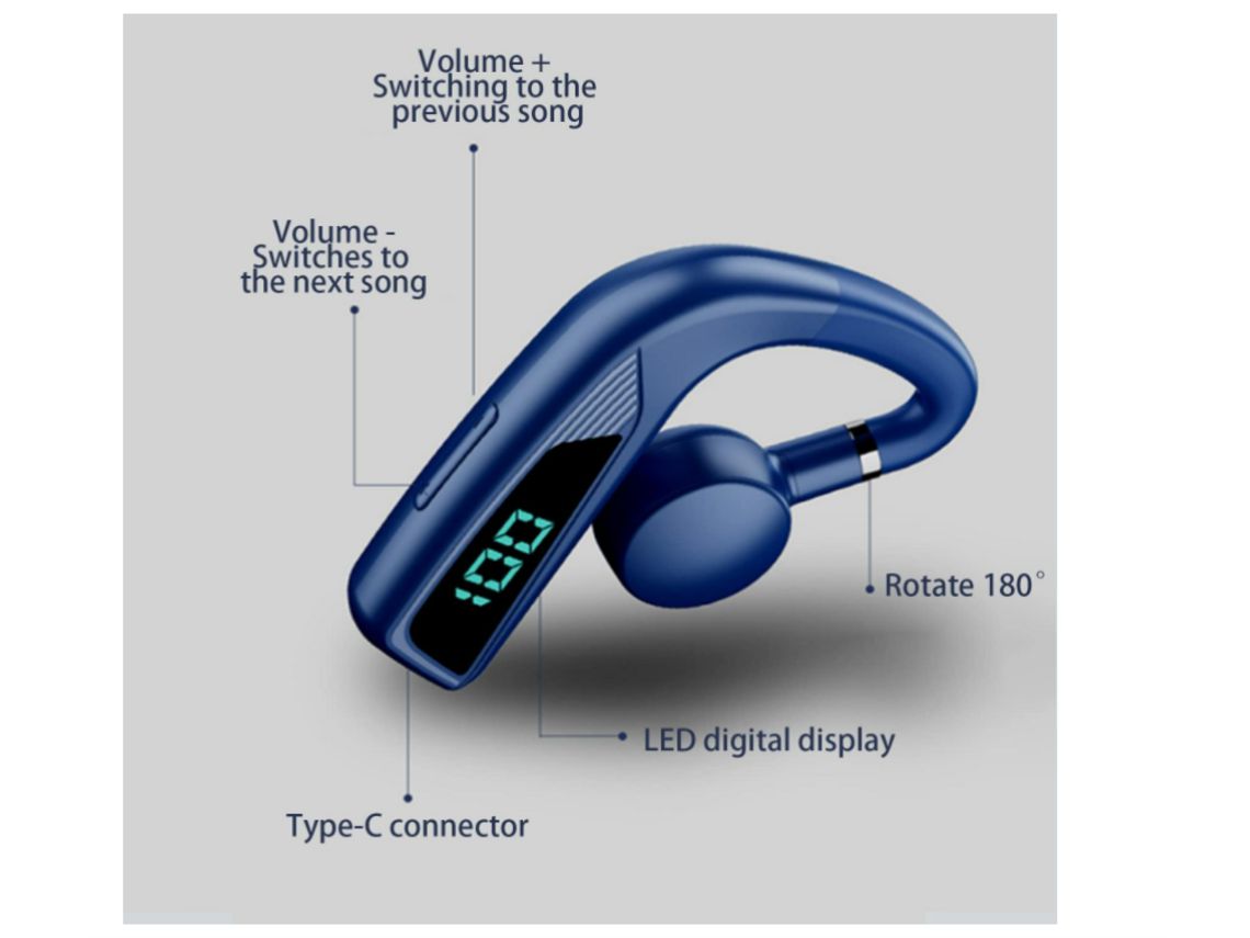 Auriculares inalámbricos de conducción ósea digital Bluetooth