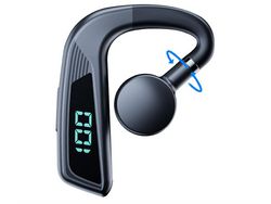 Auriculares Manos Libres Conducción Ósea Un Solo Oído Inalámbrico Negocios BISBISOUS Bluetooth Negro