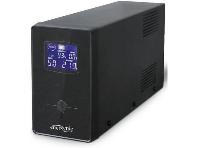 Energenie Egups031 Sistema de alimentación ininterrumpida ups 650 va 2 salidas interactiva fuente continua 390 w 5060 hz c13 acoplador