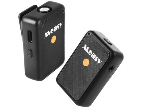 Measy V81 Micrófono de solapa inalámbrico 2.4G Micrófono con clip Plug & Play Type-C para Phone Pad PC con cancelación de ruido para Vlog Gaming St...