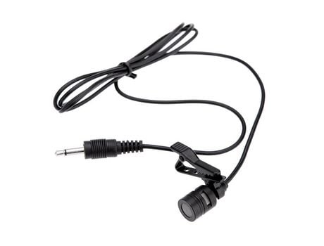 Micrófono mono de metal con clip Lavalier de 3,5 mm con clip para cuello para altavoz Lound, computadora, PC y portátil