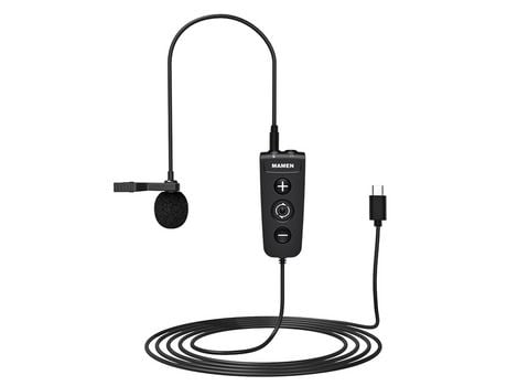 MAMEN MIC-LS01 Micrófono cambiador de voz Micrófono con clip negro