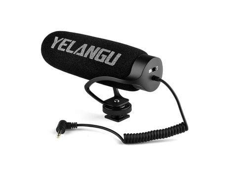 YELANGU MIC08 Micrófono de condensador para cámara negro