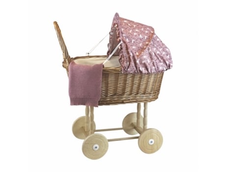 Rabbit Wicker Pram With Knitted Blanket EGMONT TOYS (3 años)