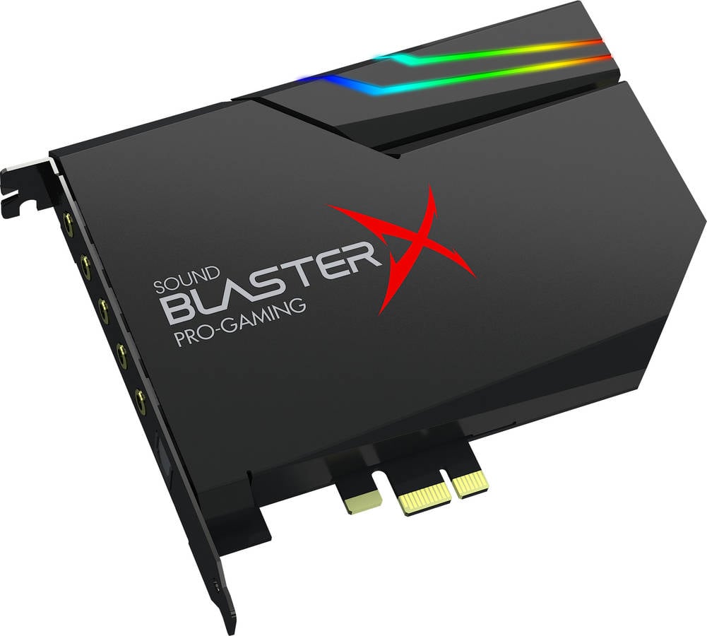 Tarjeta de Sonido CREATIVE Sound BlasterX AE-5 Plus (384 KHz - 122 dB - PCI - Dolby Digital)