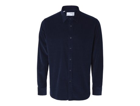 Camisa SELECTED Regowen Cord Azul (S)