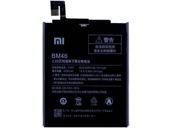 Bateria Xiaomi Litio Ionen BM46 Redmi Note 3 4000mAh Original