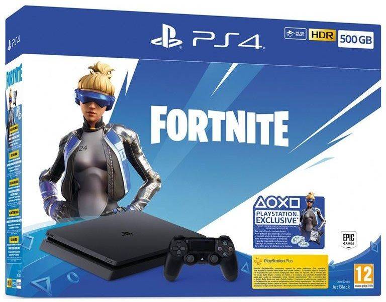 Consola PS4 Slim + Fortnite + Voucher (500 GB)