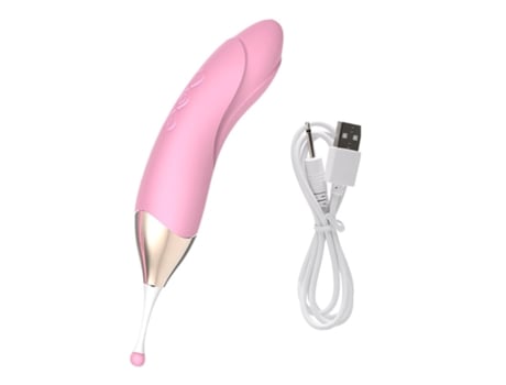 Vibrador impermeable multifrecuencia recargable por USB para mujeres (rosa) VEANXIN