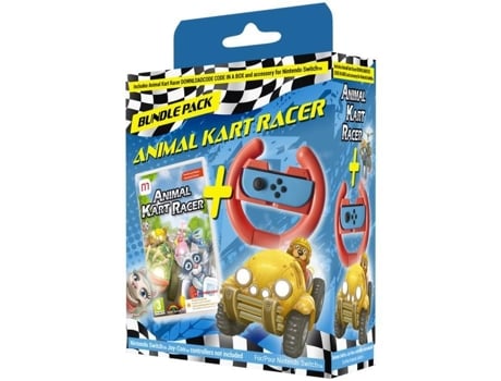 Juego para Nintendo Switch Animal Kart Racer Código Ciab + Volante