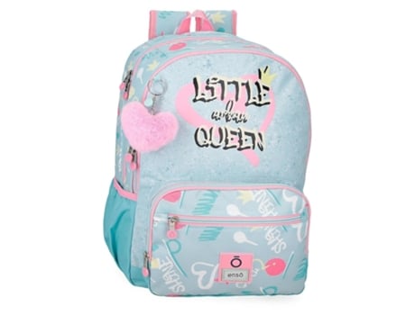 Mochila Escolar Poliéster Little Urban Queen Azul ENSO