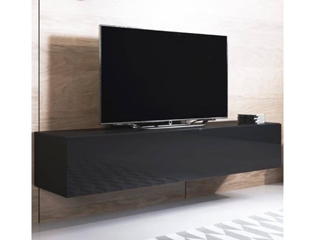 Mueble Tv Modelo luke h2 160x30cm negro bonitos 160 40 30