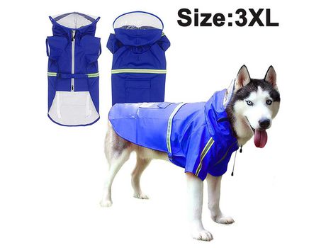 Chubasquero Para Perro Mascota, Chubasquero Con Tirantes, Chaleco Con Capucha, Chaleco Salvavidas, Impermeable Para Nieve, Tiras Reflectantes De Se...