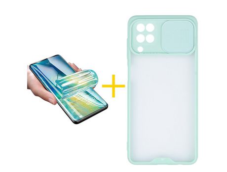 Funda ACCETEL para Xiaomi Redmi 9C NFC Gel con Cordón Agua Verde