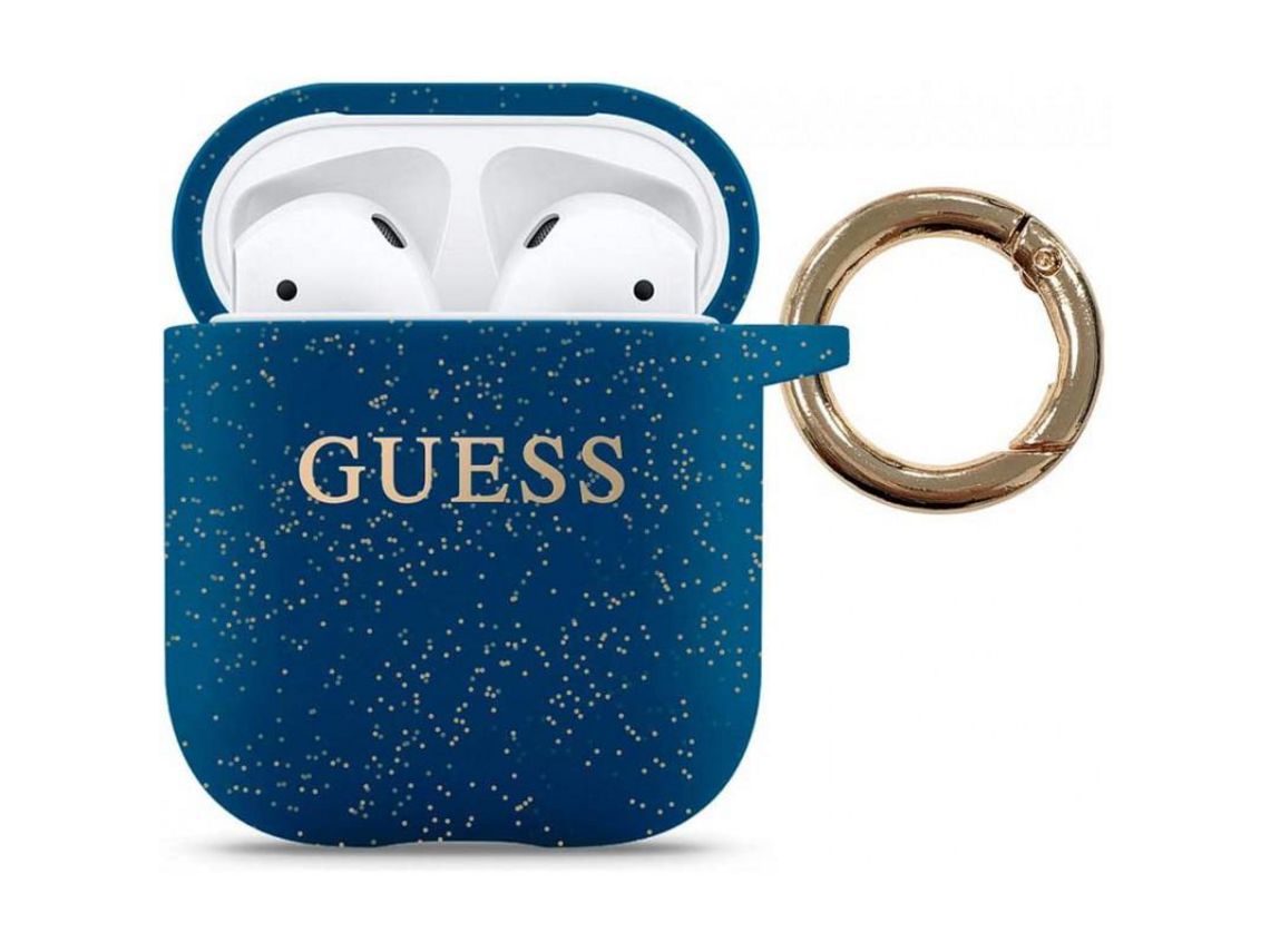 Funda GUESS Silicona para Apple Airpods 1 Airpods 2 color Azul