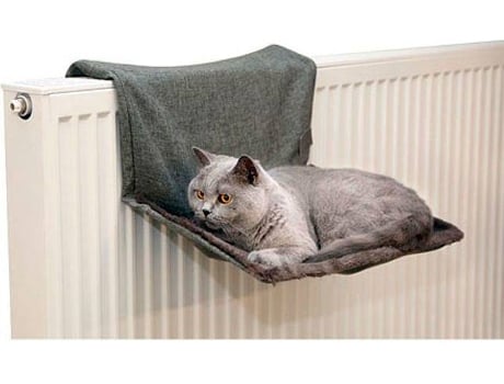 Cama para Perros y Gatos KERBL Con Soporte (Gris - 45x30cm - Poliéster - 1 Un)