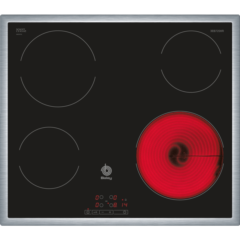 Placa de Vitrocerámica BALAY 3EB720XR (Eléctrica - 58.3 cm - Inox)