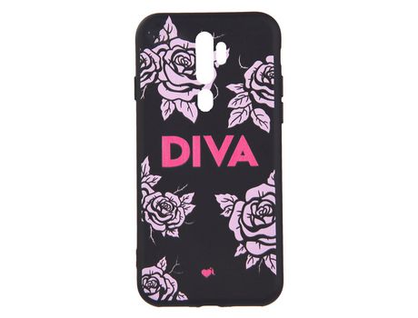 Funda Diva Silicona Negra para Oppo A5 2020 - Oficial de La Vecina Rubia