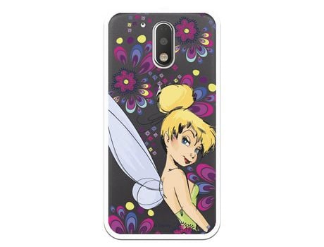 Funda Oficial Disney Campanilla Flores Transparente para Motorola Moto G4 - Peter Pan