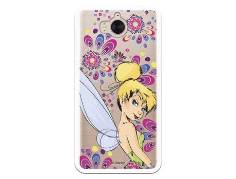 Funda Oficial Disney Campanilla Flores Transparente para Huawei Y6 2017 - Peter Pan