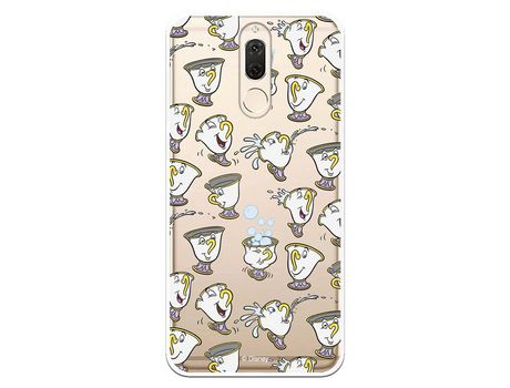 Funda Oficial Disney Chip Potts Siluetas Transparente para Huawei Mate 10 Lite