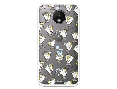 Funda Oficial Disney Chip Potts Siluetas Transparente para Motorola Moto G5S