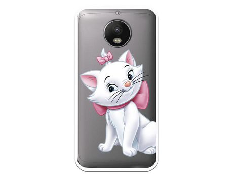 Funda Oficial Disney Marie Silueta transparente para Motorola Moto G5s - Los Aristogatos