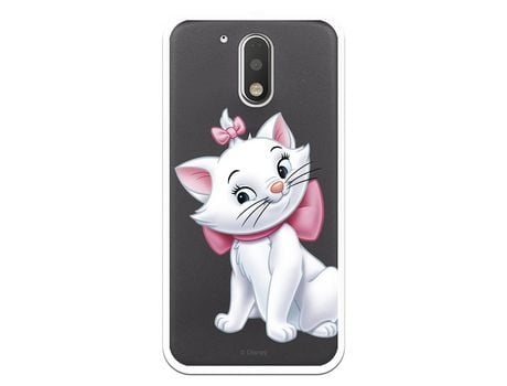 Funda Oficial Disney Marie Silueta transparente para Motorola Moto G4 - Los Aristogatos