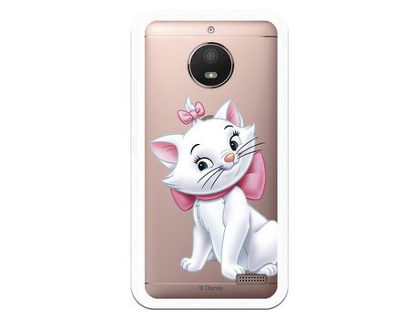 Funda Oficial Disney Marie Silueta transparente para Motorola Moto E4 - Los Aristogatos